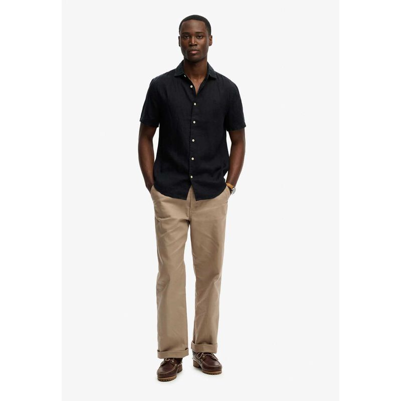 Superdry Riviera Short Sleeve Linen Shirt image number 3